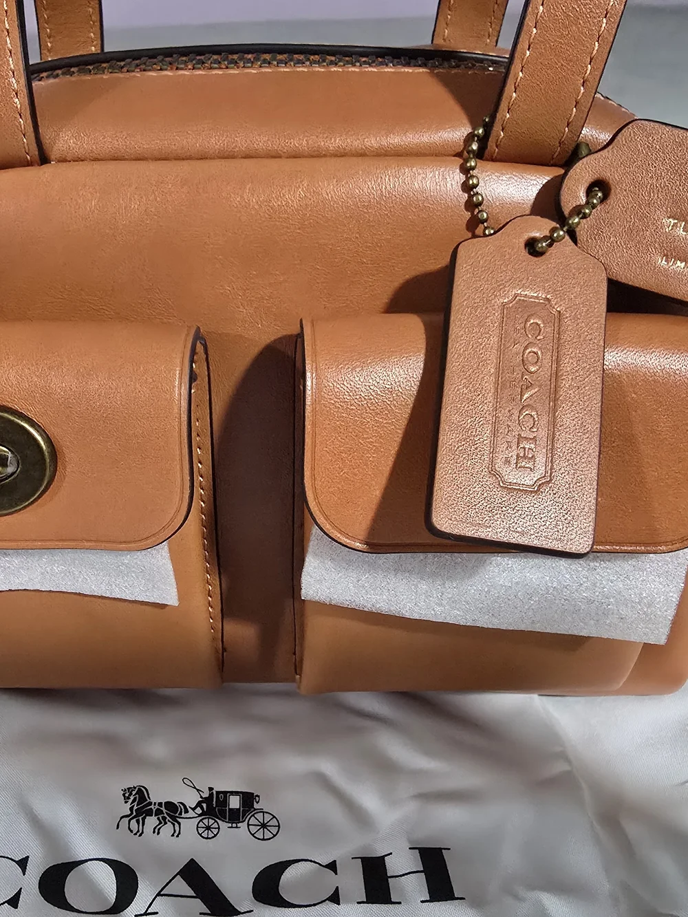 Coach storage dual lock